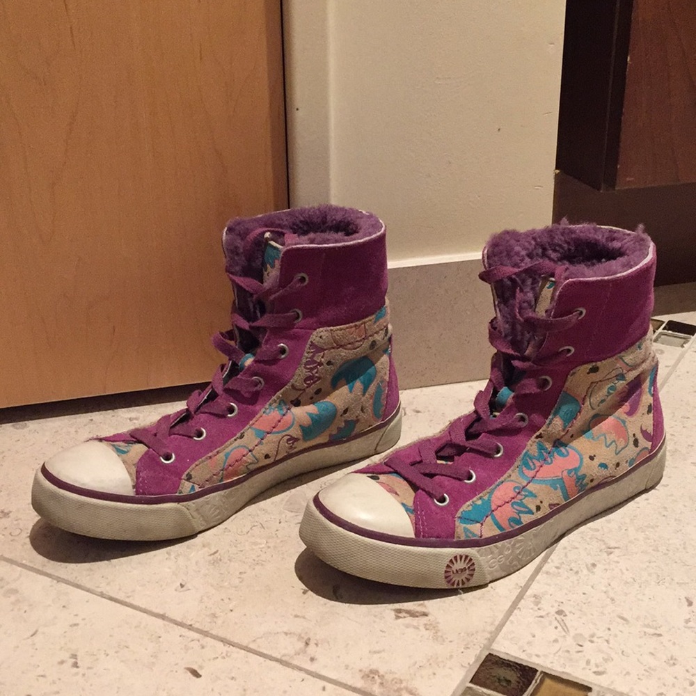 UGG Stellah Claw Graffiti lace-up shoes/boots